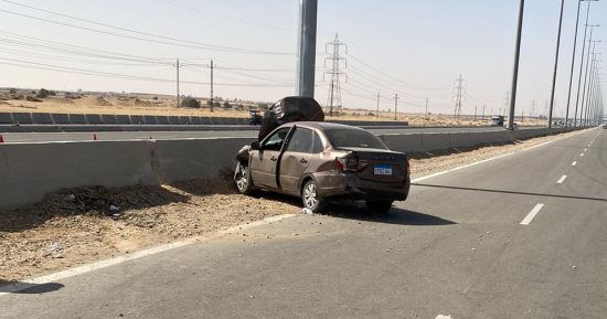 أسماء المصابين فى حادث تصادم سيارتين على طريق "الإسماعيلية- القاهرة".. صور
