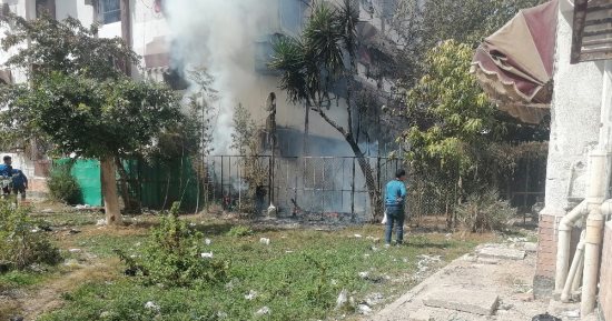 الحماية المدنية تخمد حريقا فى جراج للتوك توك بطنطا