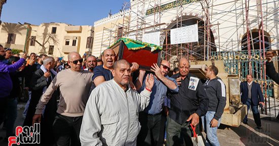 تشييع جنازة شريفة فاضل من مسجد السيدة نفيسة 