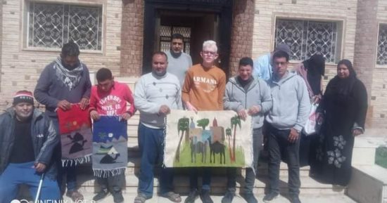 ختام تدريب "قادرون باختلاف" على تصنيع الكليم اليدوى بمركز شباب فوه.. صور