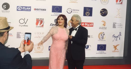 نبيلة عبيد تخطف الأضواء فى حفل افتتاح مهرجان أسوان لأفلام المرأة