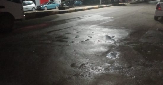 تحرير محاضر إتلاف أسفلت لمحل ومطعم شهير فى الدقى