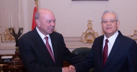 المستشار حنفى جبالى يستقبل رئيس مجلس الأعيان الأردنى.. صور  