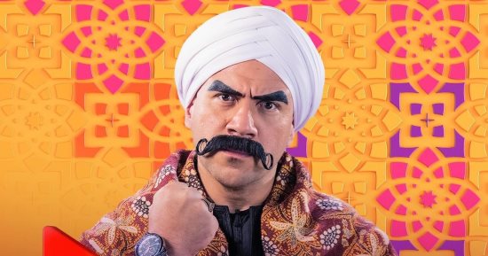 أحمد مكي وبيومي فؤاد من كواليس مسلسل "الكبير أوي 7" على ON