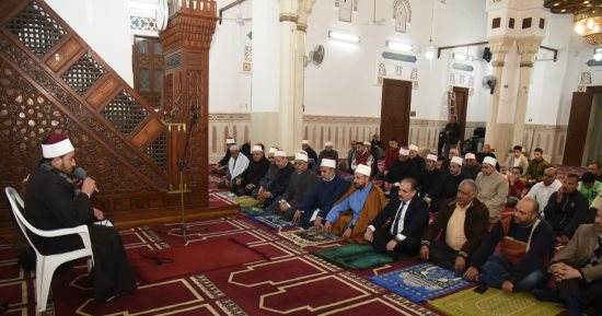مديرية أوقاف مطروح تحتفل بليلة النصف من شعبان بمسجد العوام.. صور