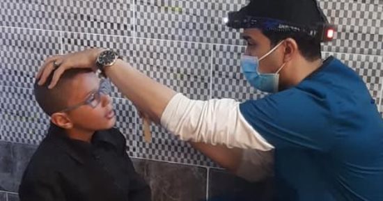 إقبال كبير من أهالى محافظة الوادى الجديد على قافلة جامعة الأزهر الطبية
