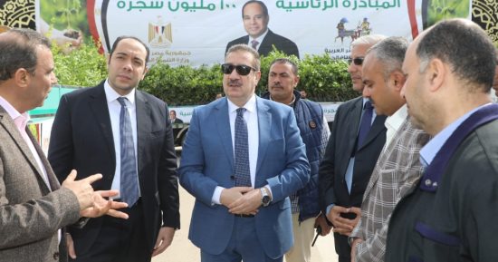 محافظ المنوفية يدشن المبادرة الرئاسية 100 مليون شجرة