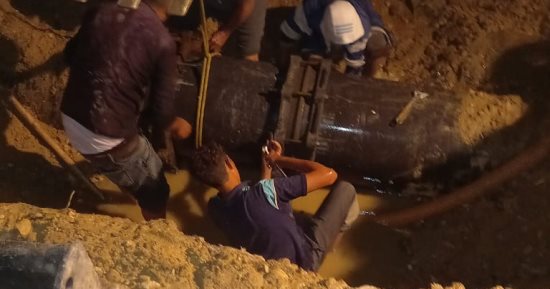 إعادة ضخ المياه لمحطة فايد الكبرى بالإسماعيلية بعد إصلاح الكسر المفاجئ 