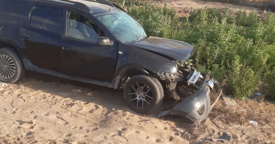 إصابة 14 شخصا نتيجة تصادم 4 سيارات على طريق القصاصين الصالحية الجديدة 