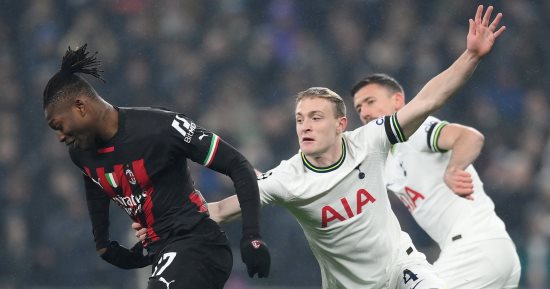 شوط أول سلبي بين توتنهام وميلان فى دورى أبطال أوروبا
