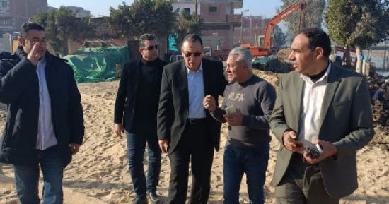 محافظ الشرقية يتفقد أعمال تطوير منطقة كوبرى أبو طبل