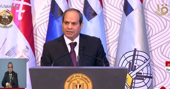 الرئيس السيسي: هنعمل معرض للحرب على الإرهاب