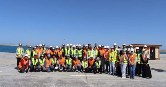 طلاب الهندسة الإشعاعية بجامعة الإسكندرية يزورون محطة الضبعة النووية