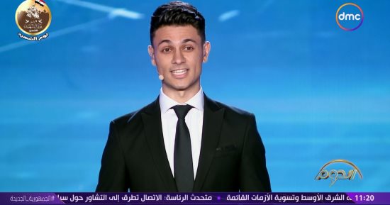 محمد سعيد تعليقا على متسابق الدوم كريم الخولى: عندك مواصفات النجم التليفزيونى