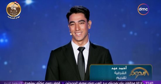 متسابق الدوم أحمد عيد يقدم موجز أخبار من "إكسترا نيوز" وعبد الرحمن يعطيه نصيحة