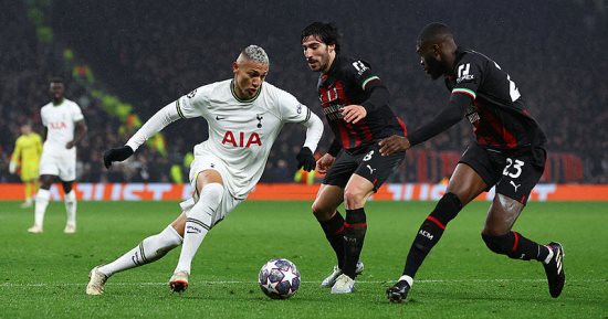 ميلان يفرض التعادل على توتنهام ويتأهل لربع نهائى دوري أبطال أوروبا