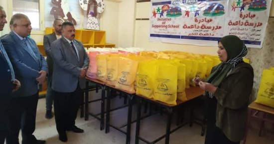 تدشين مبادرة "مدرسة داعمة للخير" بمركز دير مواس فى المنيا