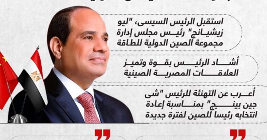 مشروع ضخم لإنتاج الهيدروجين الأخضر بمصر.. تفاصيل لقاء الرئيس السيسى برئيس مجموعة الصين الدولية للطاقة (إنفوجراف)