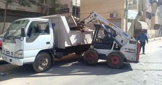 رفع 450 طن قمامة و50 طن أتربة خلال حملة نظافة بمدينة المنصورة