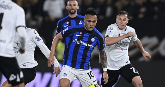 ملخص وأهداف مباراة سبيزيا ضد إنتر ميلان في الدوري الإيطالي