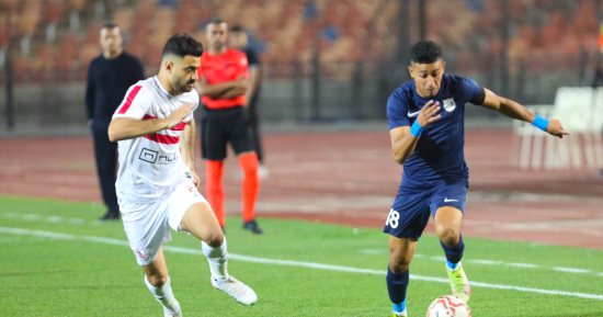 إنبى يتقدم على الزمالك بهدف كابو فى الشوط الأول.. صور