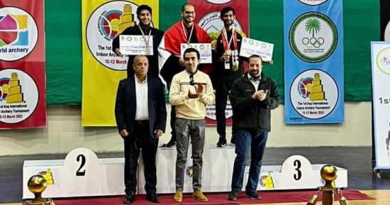 5 ميداليات متنوعة لمنتخب القوس والسهم فى بطولة العراق الدولية