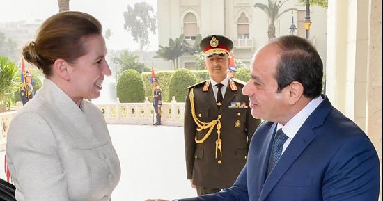 الرئيس السيسي: مستعدون لتقديم جميع التسهيلات لعمل الشركات الدنماركية فى مصر