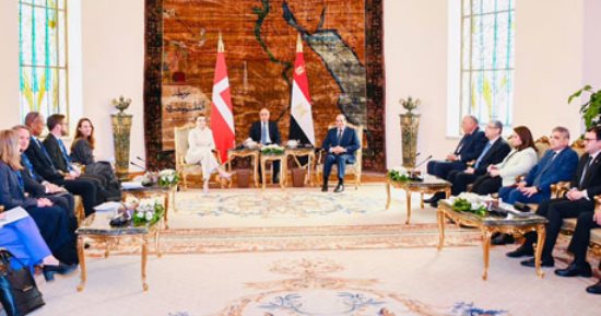 الرئيس السيسى فى مؤتمر صحفى مع رئيسة وزراء الدنمارك: مستعدون لتقديم تسهيلات للشركات الدنماركية..الحرب الروسية الأوكرانية لها تداعيات على العالم ويجب إيجاد حل لها..وفريدركسن:مصر تقود العالم لمواجهة تغيرات المناخ