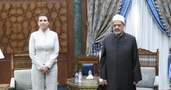 شيخ الأزهر لرئيسة وزراء الدنمارك: حرية التعبير تنتهى عند المساس بمقدسات الآخرين
