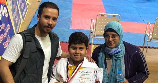 لاعب نادى الصيد ياسين الضبع يحصد ذهبية بطولة الجمهورية التنشيطية للكاراتيه