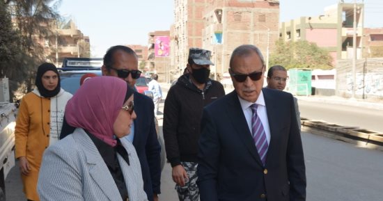 محافظ القليوبية يتفقد أعمال رصف طريق أبو الغيط ومحور الباسوسية بالقناطر