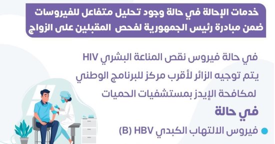 الصحة توضح طرق التعامل حال اكتشاف إصابات الإيدز بفحص المقبلين على الزواج