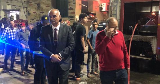 السيطرة على حريق عقار فى شارع جاد عيد بالدقى