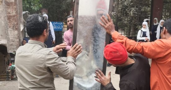 تحرير 89 محضرا خلال حملة لرفع الإشغالات بمركز ملوى بالمنيا