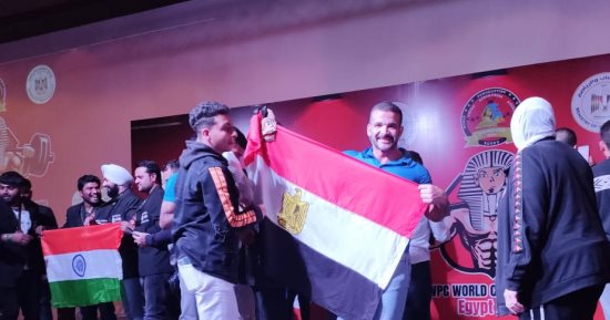 ابن كفر الشيخ بطل العالم بالقوة البدنية حاصل على 3 ميداليات ذهبية.. قنعان ندا: حصلت على بطولة العالم بدعوات والدتى ومساندة زوجتى.. والتدريبات الشاقة والنظام الغذائى سر التتويج بالذهبية فى أول مشاركة.. صور