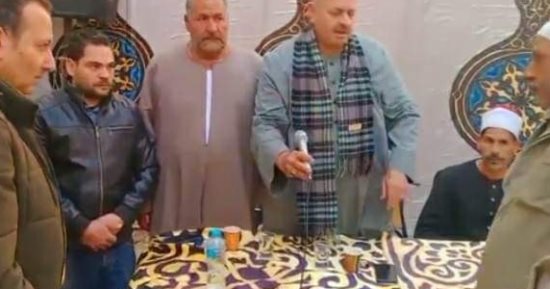 جلسة عرفية تنهى خصومة بين عائلتين فى الغربية 