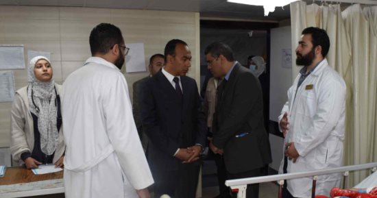 نائب محافظ المنيا يتابع انتظام الخدمة بمستشفى التأمين الصحى ومصر الحرة 