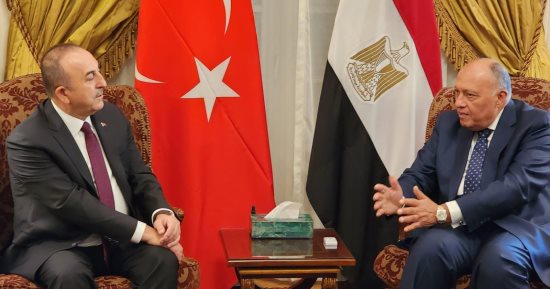 اجتماع ثنائى مغلق بين وزيرى خارجية مصر وتركيا.. صور 