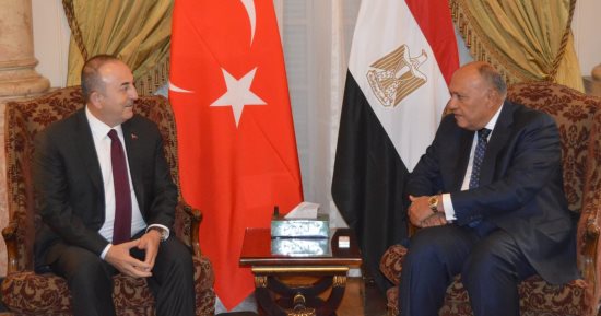 وزير الخارجية يستقبل نظيره التركى فى مقر الوزارة ومؤتمر صحفى بعد قليل 