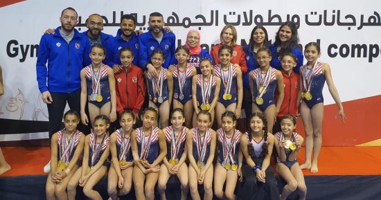 جمباز الأهلى يحصد 47 ميدالية فى بطولة الجمهورية