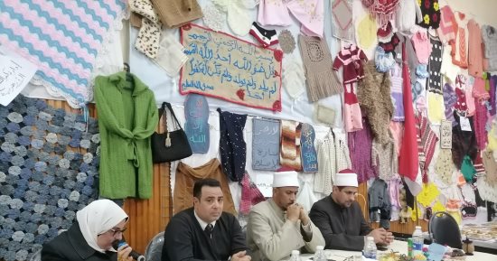 افتتاح المعرض السنوى لأعمال ومنتجات الاقتصاد المنزلى للمعاهد الأزهرية بكفر الشيخ
