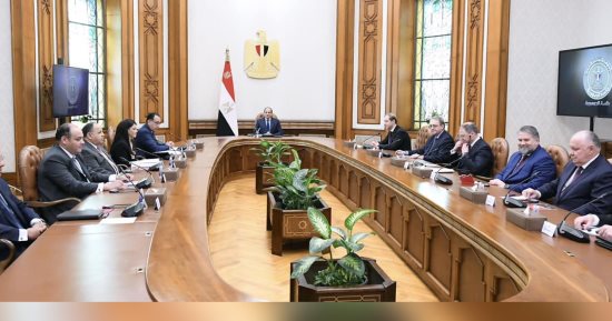 الرئيس السيسي يستقبل وفدا روسيا رفيع المستوى