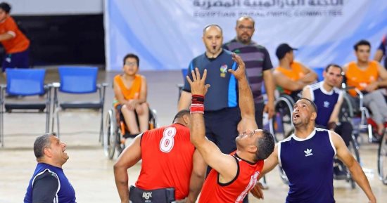 نتائج اليوم الثانى لدورى السلة للكراسى المتحركة بصالة حسن مصطفى