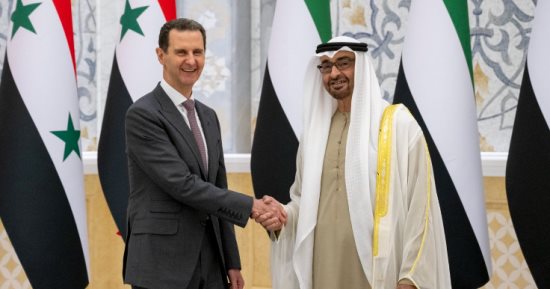 محمد بن زايد: أجريت مع الرئيس السورى مباحثات إيجابية لدعم العلاقات الأخوية