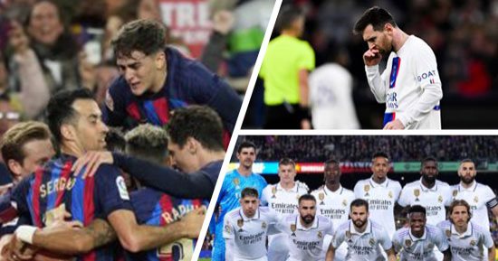 الكلام فى التريند على إيه؟.. كرة القدم تتصدر بأهداف برشلونة ضد ريال مدريد فى الدورى الإسبانى.. وتراجع باريس سان جيرمان عن فكرة تمديد عقد ميسى.. الفن يتصدر بوفاة لبنى محمود وتشييع جثمانها.. واهتمام بأسعار الذهب