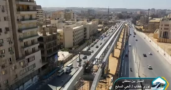 شاهد مونوريل شرق النيل.. يربط مدينة نصر بالعاصمة الإدارية "فيديو" 