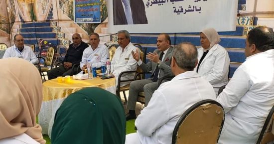 حياة كريمة بالشرقية.. تنفيذ قافلة طبية بيطرية شاملة بالمجان بقرية الغزالى 