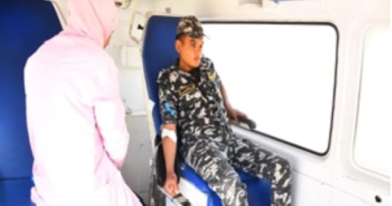 مديرية أمن أسيوط تنظم حملة للتبرع بالدم 