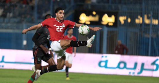 عمر مرموش يحرز الهدف الثانى لمنتخب مصر بمرمى مالاوى في الدقيقة 45