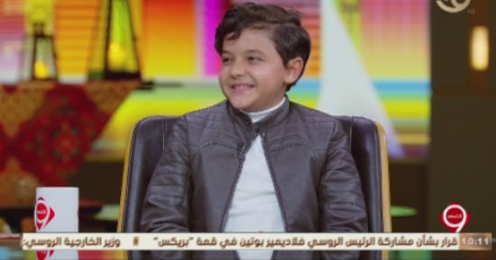 التليفزيون هذا المساء.. الطفل آدم بعد ظهوره في سره الباتع: أعشق التمثيل وبجرب نفسى أمام المراية